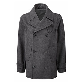 Dufflecoat maschile Original Montgomery Lined Pea coat Charcoal Montgomery Lined Pea coat Charcoal