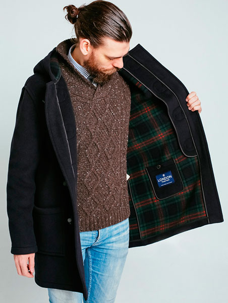 La fodera del dufflecoat originale