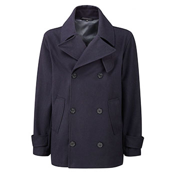 Montgomery Lined Pea coat Navy