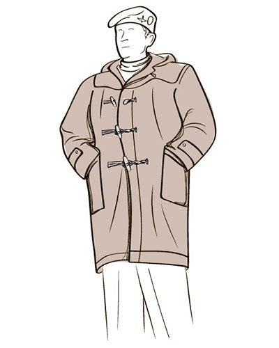 Feldmaresciallo Bernard Law Montgomery in dufflecoat Ideal Clothing Company Feldmaresciallo Bernard Law Montgomery in dufflecoat
