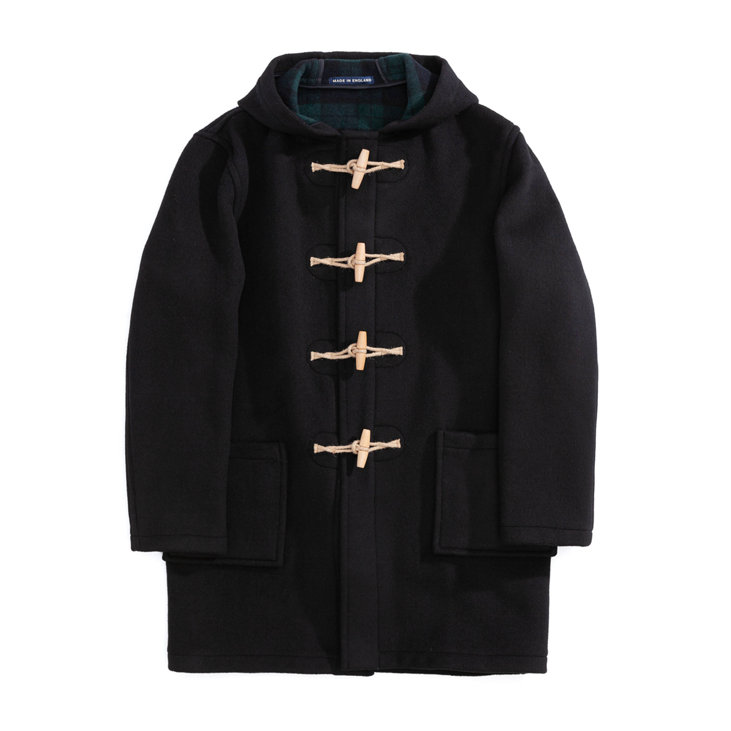 Classic London Tradition Joseph Duffle coat Wooden Toggles Black