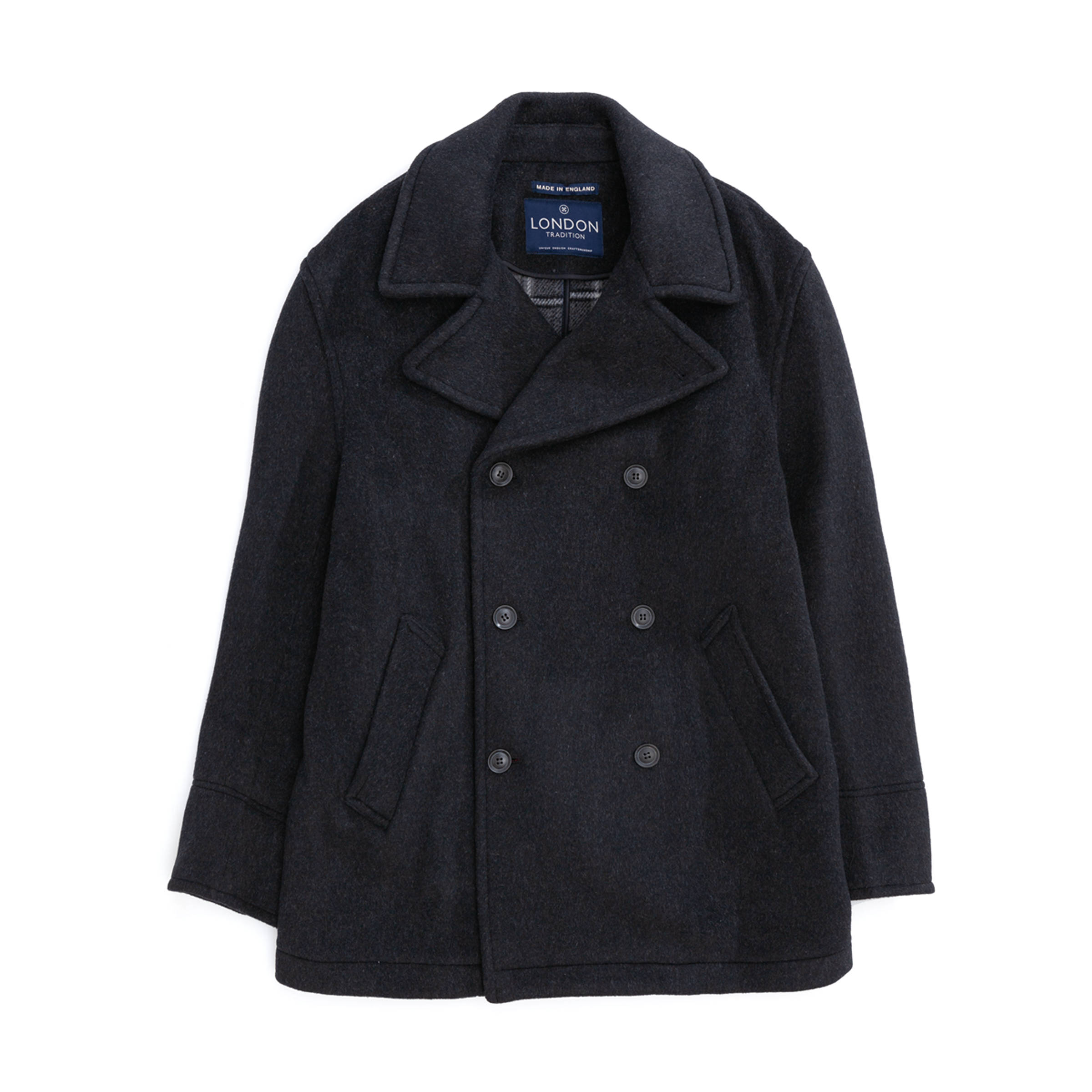 Charcoal London Tradition Scott Pea coat Charcoal