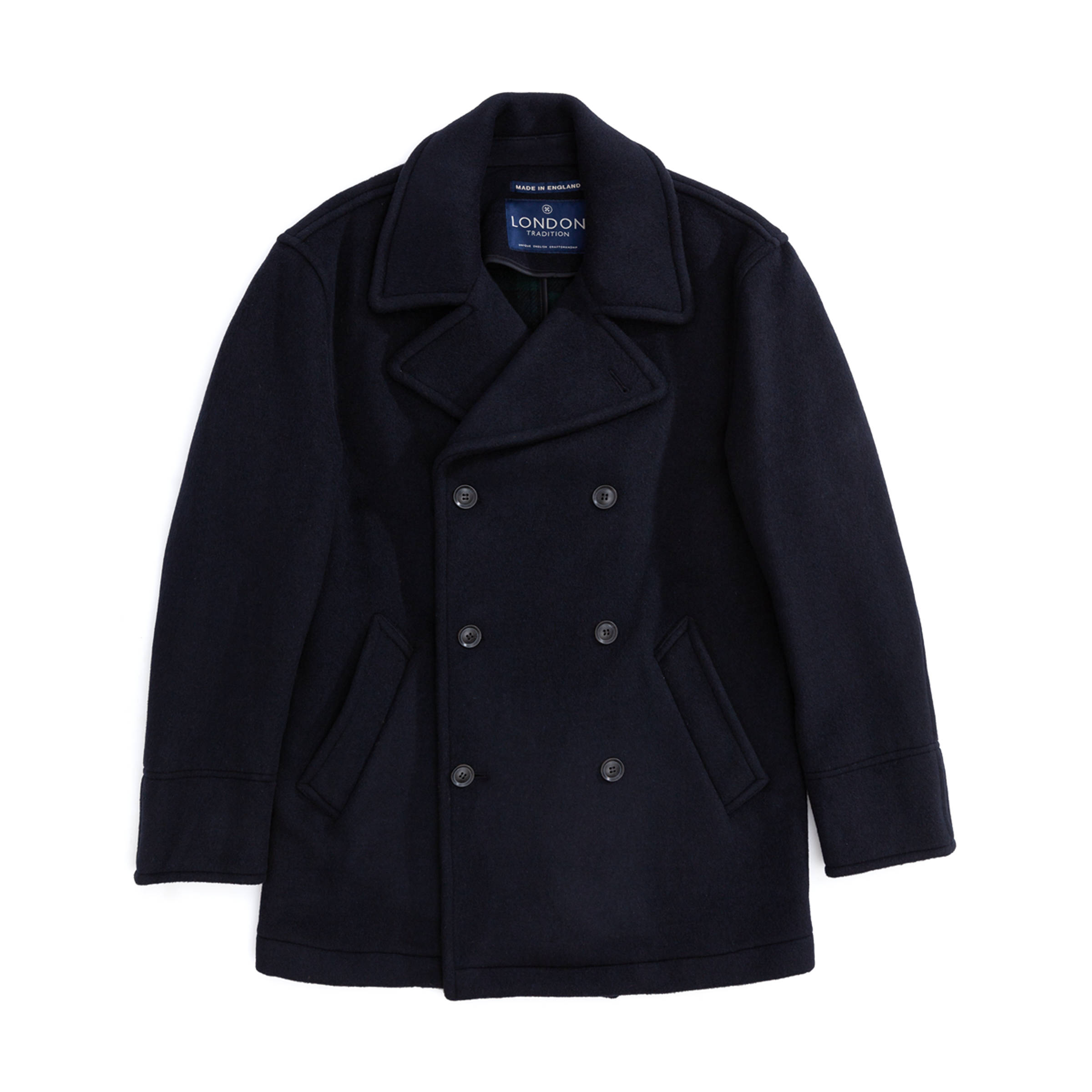 Navy London Tradition Scott Pea coat Navy