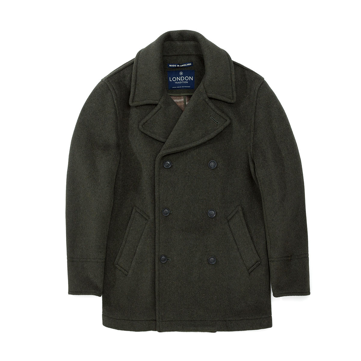 Pea coats and reefers London Tradition Scott Pea сoat Seaweed